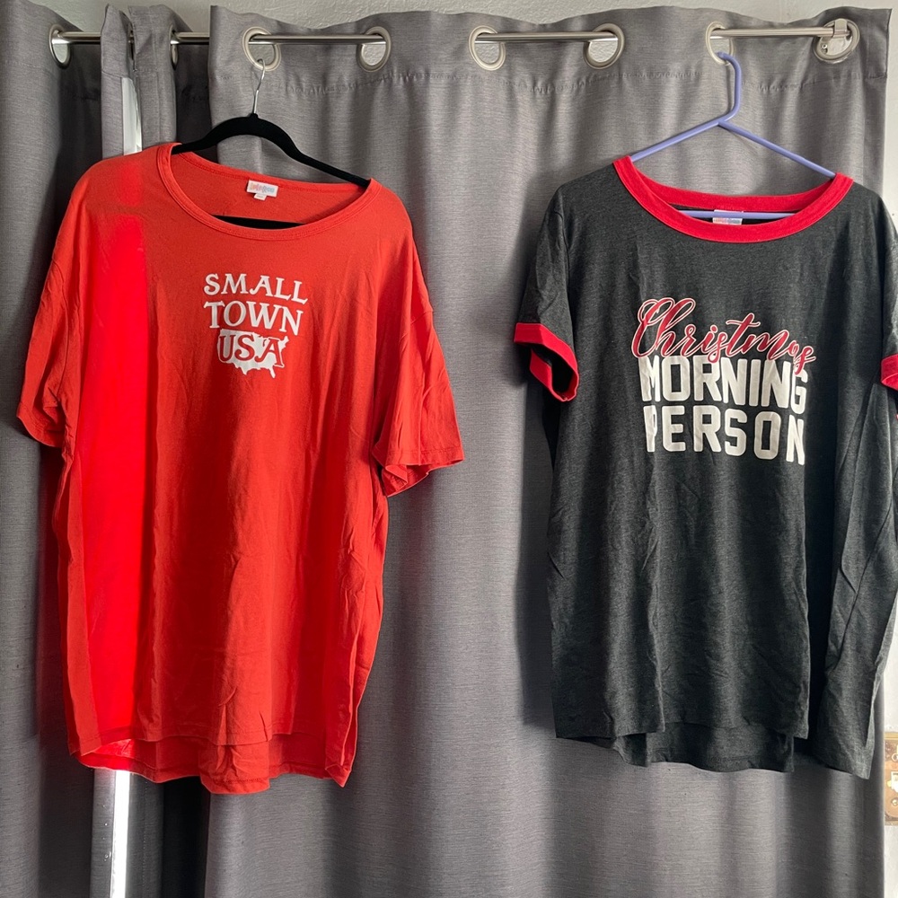 LuLaRoe Boyfriend Tee and Erika Tee